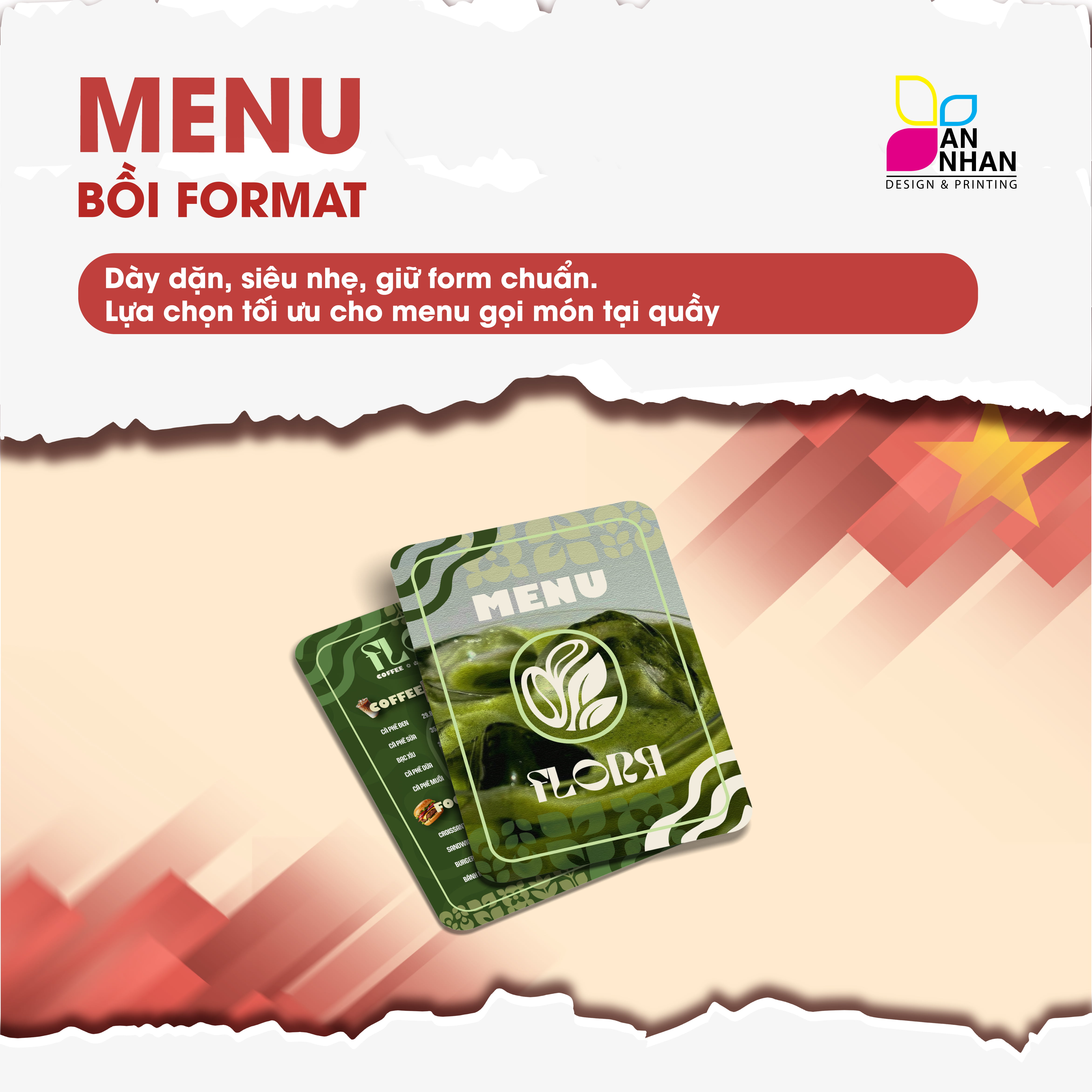 Menu bồi format